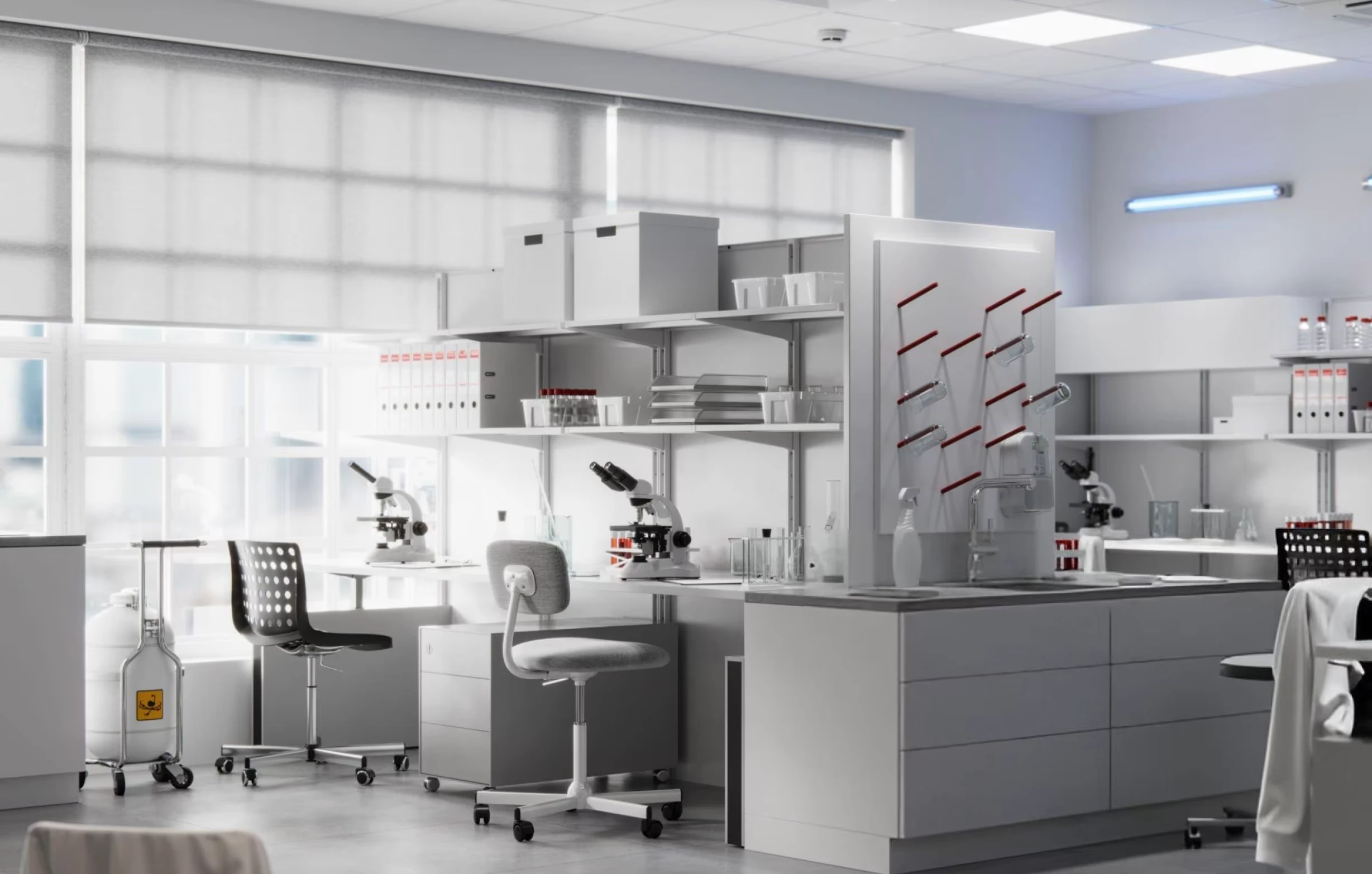 Modern Laboratory Furniture Design and Ergonomic Workspace Solutions