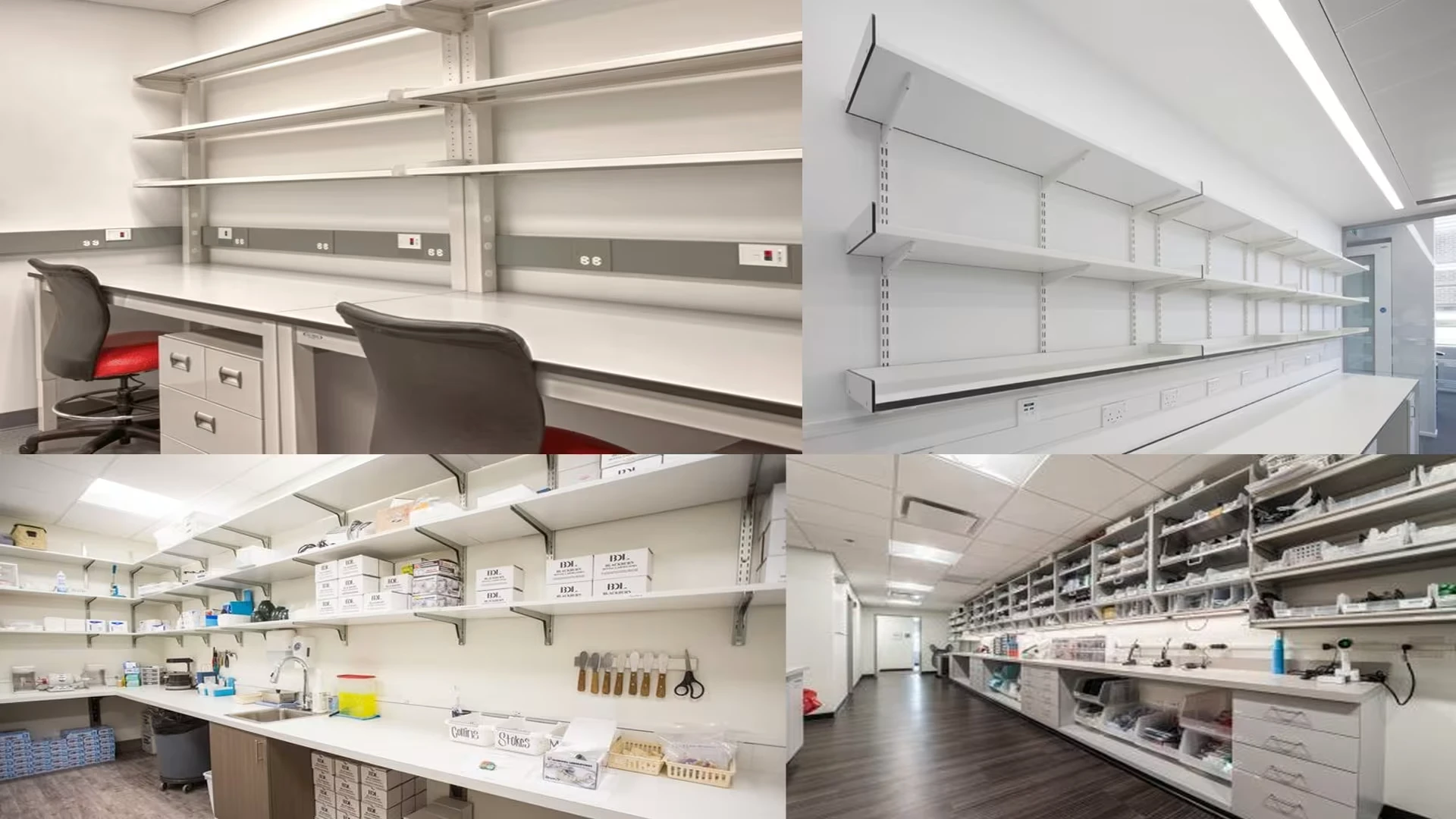 Advanced Wall-Mounted Laboratory Furniture - Customizable Research Environment Optimization Model 2